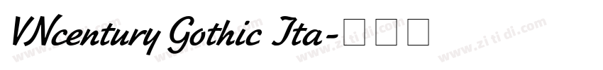 VNcentury Gothic Ita字体转换